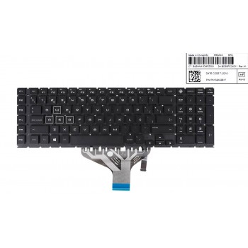 TECLADO ESPAÑOL HP OMEN 17-CB TPN-C144 SERIES RETROILUMINADO COLOR NEGRO LETRAS BLANCAS