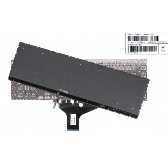 TECLADO ESPAÑOL HP OMEN 17-CB TPN-C144 SERIES RETROILUMINADO COLOR NEGRO LETRAS ROJAS HP 31934