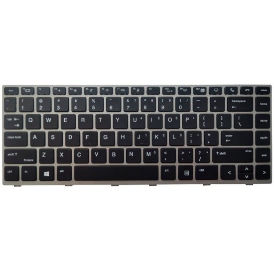 TECLADO INGLÉS HP ELITEBOOK 840 G5 846 G5 745 G5 SERIES CON MARCO GRIS NO RETROILUMINADO Y SIN POINTSTICK | L14377-161 L11307-07 HP 32062