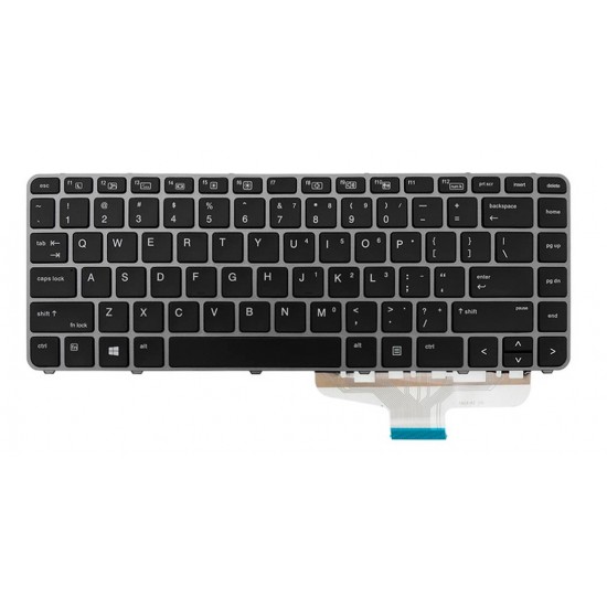 TECLADO US HP ELITEBOOK FOLIO 1040 G3 SERIES NEGRO CON MARCO GRIS RETROILUMINADO | 844423–001 FA04-A1 JY-K908-008-009-010 HP 31935