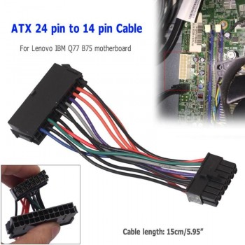 ADAPTADOR DE 24 PINS A 14 PINS PARA FUENTE LENOVO IBM DELL Q77 B75 A75 Q75
