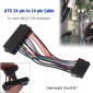 ADAPTADOR DE 24 PINS A 14 PINS PARA FUENTE LENOVO IBM DELL Q77 B75 A75 Q75 LENOVO 09472