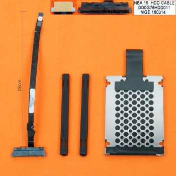 ADAPTADOR CADDY INTERNO DISCO 2.5" SATA HP PAVILION 15-C SERIES | DD0G76HDD011 ( MODELO CON CABLE HDD MAS LARGO 18CM. ) 