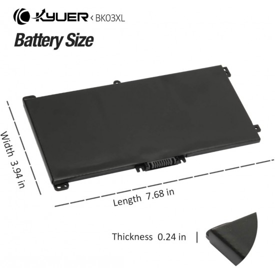 BATERIA HP PAVILION X360 14-BA000 14-BA100 SERIES | BK03XL BK03041XL HSTNN-LB7S HSTNN-UB7G TPN-W125 916366-421 916366-541 916811-855 916812-855 HP 11436