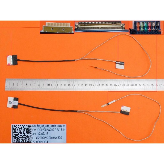 CABLE FLEX DE PANTALLA HP 15-BS 15-BW 15T-BR 15Z-BW CBL50 SERIES | DC02002WZ00 DC02002SH00 847654-007 HP 13048