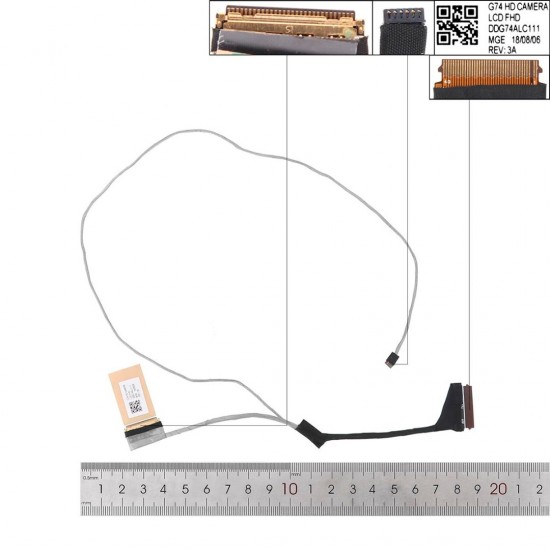 CABLE FLEX DE PANTALLA HP PAVILION 15-CC000 CC100 CC500 SERIES | DDG74ALC101 DDG74ALC111 HP 12526