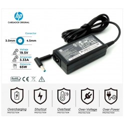 CARGADOR HP ORIGINAL | 19.5V / 3.33A | 4.5 x 3.0mm | 65W