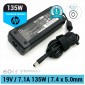 CARGADOR HP ORIGINAL | 19V / 7.1A | 7.4 x 5.0mm | 135W HP 04340
