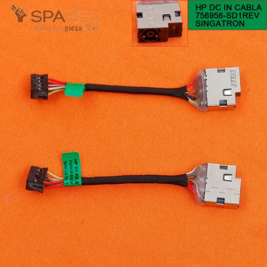 CONECTOR CORRIENTE HP ENVY 17-FXXXXX 17-PXXXXX 17-KXXXXX SERIES | 763699-001 756966-FD1 756956-SD1 HP 08005