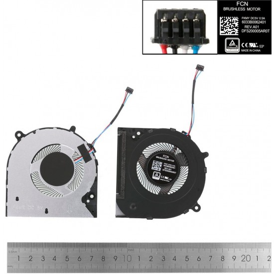 VENTILADOR CPU HP 14-CK 14-CF 14-CM 240 G7 245 G7 246 G7 SERIES | L23189-001 L23191-001 HP 11454