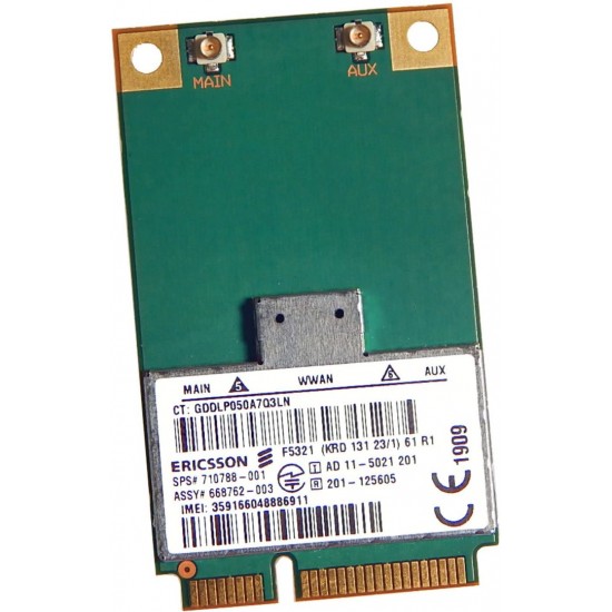 TARJETA 4G WWAN HP ERICSSON F5321GWX | 668762–003 710788–001 HP 11698