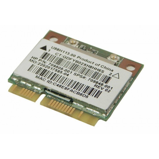 TARJETA WIRELESS HP REALTEK RTL8188EE 802.11 BGN 709848-001 709505-001 709848–005 HP 11188