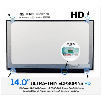 PANTALLA 15.6" LG LP156WF6(SP)(P2) ( REACONDICIONADA )