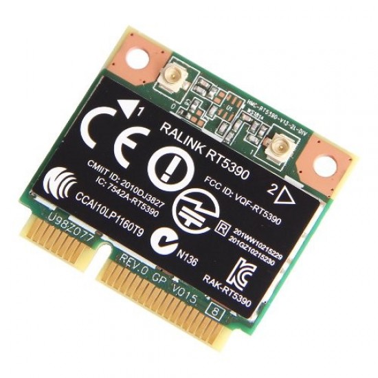 TARJETA WLAN MINI PCIEXPRESS WIRELESS WIFI REALINK RT5390 | 690980–001 691415–001 630703-001 HP 08948