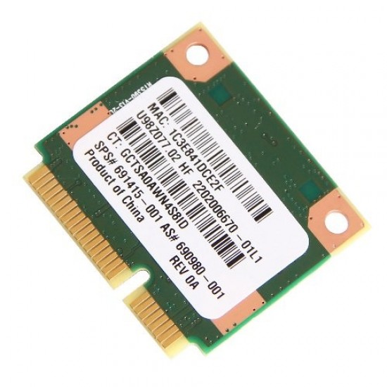 TARJETA WLAN MINI PCIEXPRESS WIRELESS WIFI REALINK RT5390 | 690980–001 691415–001 630703-001 HP 08948