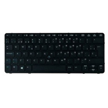 TECLADO ESPAÑOL HP ELITEBOOK 820 G1 G2 SERIES FRAME NEGRO RETROILUMINADO Y POINTSTICK