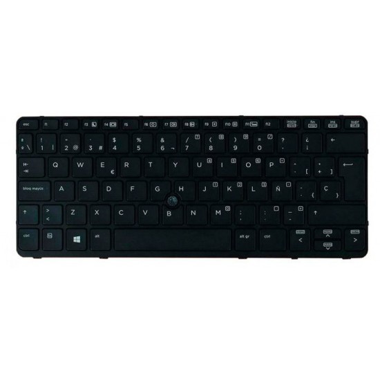 TECLADO ESPAÑOL HP ELITEBOOK 820 G1 G2 SERIES FRAME NEGRO RETROILUMINADO Y POINTSTICK HP 10864