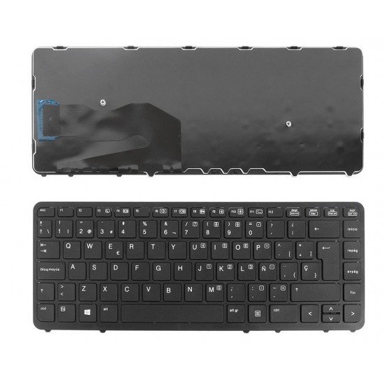 TECLADO ESPAÑOL HP ELITEBOOK 840 G1 840 G2 850 G1 850 G2 855 G2 ZBOOK 14 SERIES SIN RETROILUMINACION NI POINTSTICK