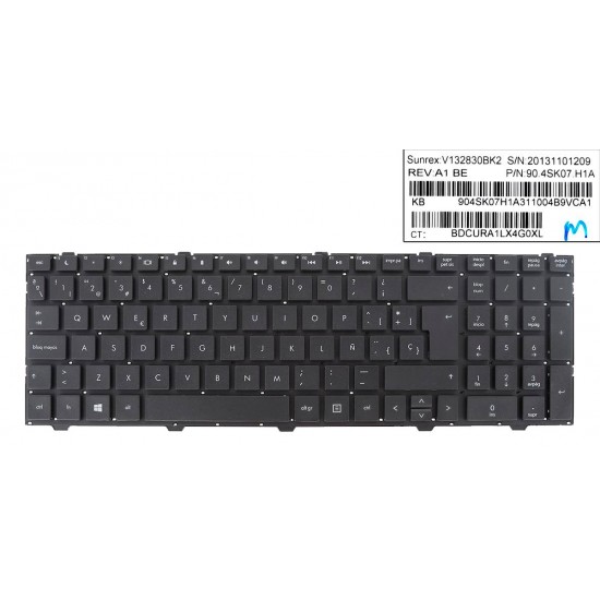 TECLADO ESPAÑOL HP PROBOOK 4540S 4545S SERIES SIN FRAME NEGRO HP 13320