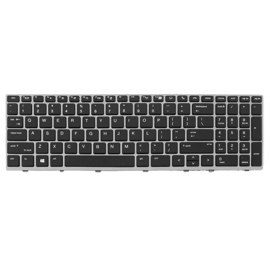 TECLADO INGLÉS HP ELITEBOOK 755 G5 850 G5 850 G6 ZBOOK 15U G5 SERIES FRAME GRIS HP 12436