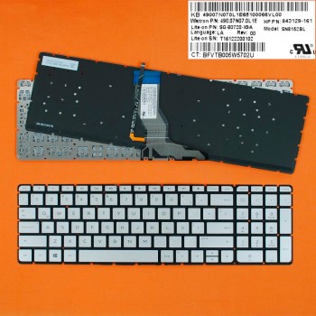 TECLADO HP PAVILION 15-AB000 SERIES | GRIS SIN MARCO RETROILUMINADO