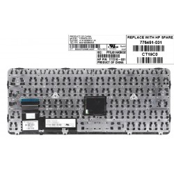 TECLADO UK HP ELITEBOOK 820 G1 820 G2 SERIES FRAME GRIS Y POINTSTICK | 735503-001 6037B0086001