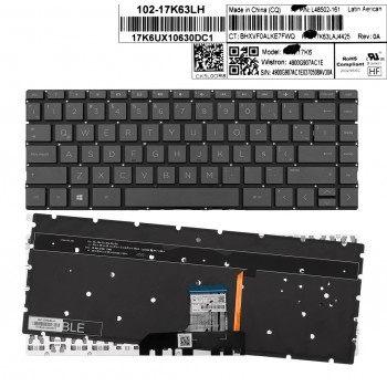 TECLADO LATINO HP PAVILION 13-AN SERIES SIN MARCO RETROILUMINADO | LA L48502-161 17K63LAJ4425