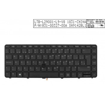TECLADO ESPAÑOL HP PROBOOK 430 G3 440 G3 446 G3 430 G4 440 G4 640 G2 645 G2 640 G3 645 G3 SERIES | RETROILUMINADO Y CON  POINTSTICK