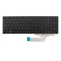 TECLADO ESPAÑOL HP PROBOOK 650 G5 SERIES CON MARCO NEGRO NO RETROILUMINADO Y SIN POINTSTICK