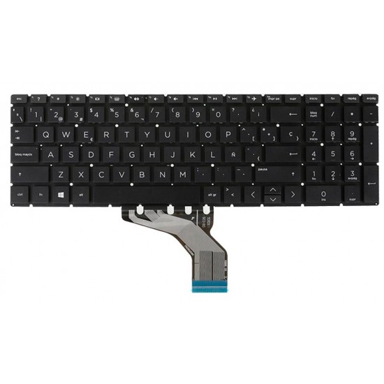 TECLADO ESPAÑOL HP 15-DA 15-DB 250 255 G7 SERIES SIN MARCO | 9Z.NEZSC.20F NSK-XN0SC HP 10716