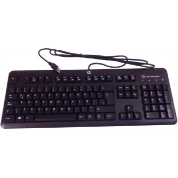 TECLADO ESPAÑOL HP USB BUSINESS SMARTCARD | KUS1206 700847-071 701671-071