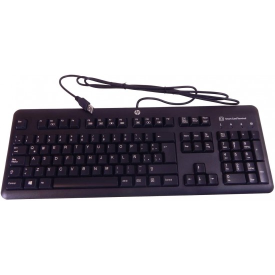 TECLADO ESPAÑOL HP USB BUSINESS SMARTCARD | KUS1206 700847-071 701671-071 HP 13350