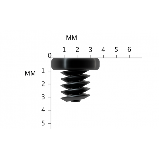 BOLSA DE 50 TORNILLOS MÉTRICO M2 x 2.5MM HP 11250