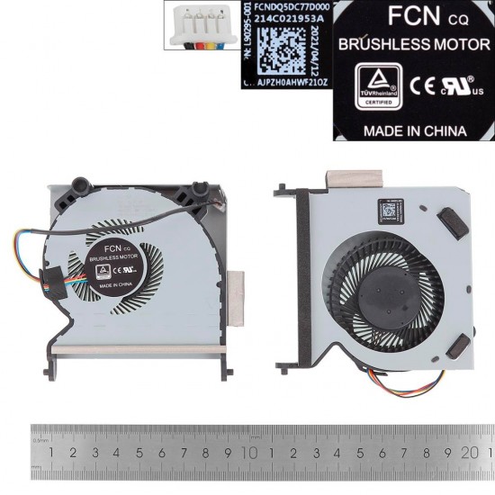 VENTILADOR CPU SOBREMESA HP ELITEDESK 400 G6 TPC-Q072-DM SERIES | L90295-001 DFS200912IE0T HP 12208