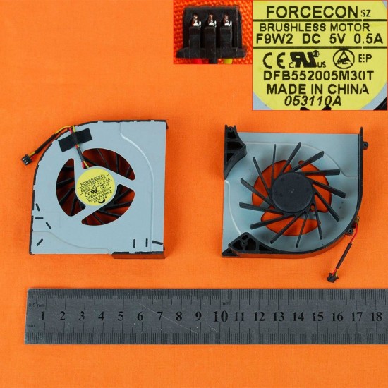 VENTILADOR CPU HP ENVY 17 17-1000 17-1100 SERIES | 608650-001 DFB552005M30T HP 08133