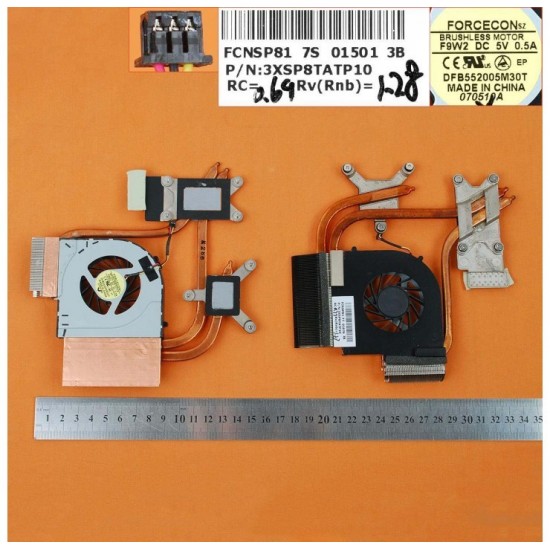 VENTILADOR CPU CON DISIPADOR HP ENVY 17 17-1000 17-1100 SERIES | DFB552005M30T F9W2 3XSP8TATP10 HP 08199