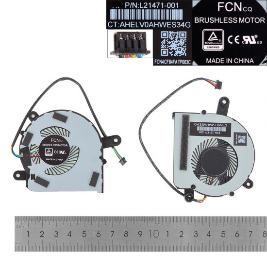 VENTILADOR HP HDD /SSD MINI PC ELITEDESK 800 G3 405 G4 705 G5 800 G4 SERIES | L21471-001 ( VERSION 2 CABLE LARGO CONECTOR NEGRO )