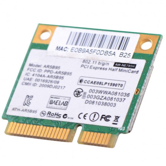 TARJETA WIRELESS AR5B95 AR9285 MINI WIRELESS CARD | 518436-002 HP 11064