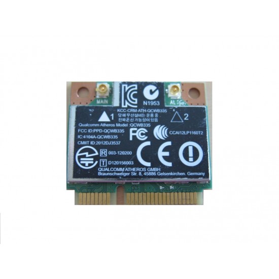 TARJETA WIRELESS + BLUETOOTH HP ATHEROS QCWB335 | 690019-001 689457-001 HP 08544