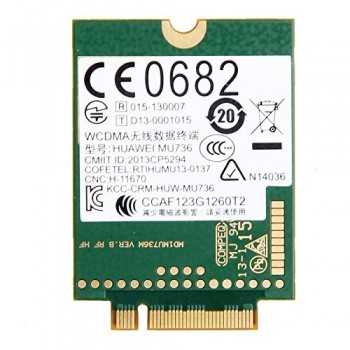 TARJETA WIRELESS 3G WWAN GSM GPRS HUAWEI MU736 | 723895-001