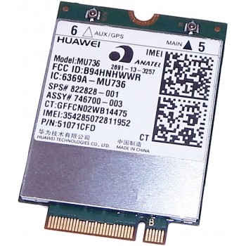 TARJETA 4G WWAN HUAWEI MU736 HSPA + W/GPS M.2 | 822828-001