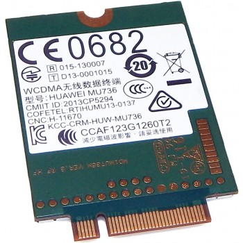 TARJETA 4G WWAN HUAWEI MU736 HSPA + W/GPS M.2 | 822828-001