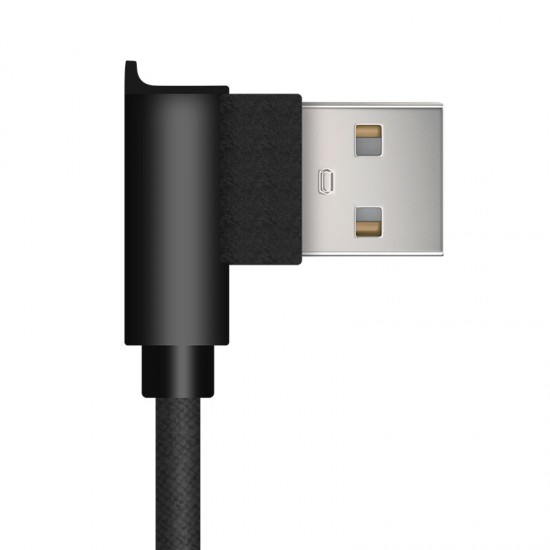 CABLE USB 2.0 A MICRO USB TIPO L 1METRO | NEGRO IDUSD 07918