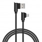 CABLE USB 2.0 A MICRO USB TIPO L 1METRO | NEGRO IDUSD 07918