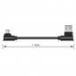 CABLE USB 2.0 A MICRO USB TIPO L 1METRO | NEGRO IDUSD 07918