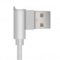 CABLE USB 2.0 A MICRO USB TIPO L 1METRO | GRIS IDUSD 07919
