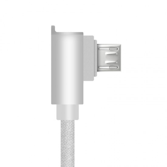 CABLE USB 2.0 A MICRO USB TIPO L 1METRO | GRIS IDUSD 07919