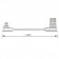 CABLE USB 2.0 A MICRO USB TIPO L 1METRO | GRIS IDUSD 07919