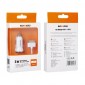 CARGADOR COCHE USB IPHONE 3/4 | BLANCO IDUSD 04718