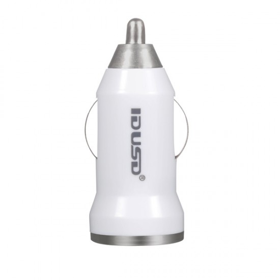 CARGADOR COCHE USB IPHONE 3/4 | BLANCO IDUSD 04718
